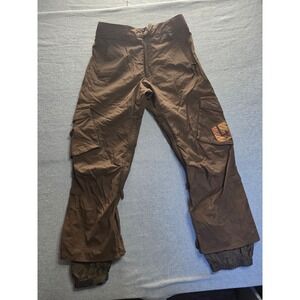 Burton The White Collection Snowboard Pants Brown Mens Small Cargo Ski Trousers